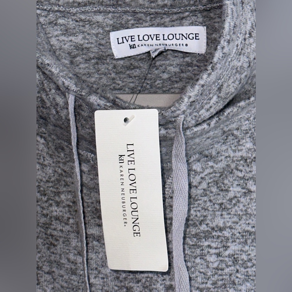 Live‎ Love Lounge Karen neuburger Gray Sweater Dress M NWT - Picture 3 of 6